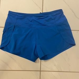 Blue Lululemon Speed Up Short